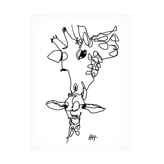 Trademark Fine Art Hanna Lee Tidd Long Necks Canvas Wall Art