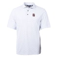 thumbnail image 2 of Men's Cutter & Buck White Birmingham Barons Virtue Eco Pique Tile Print Recycled Polo, 2 of 3