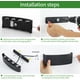 thumbnail image 4 of Aplique de pared LED blanco cálido de 8 W, luz blanca cálida 3000 K, resistente al agua IP65, moderno aplique LED de aluminio, apto para interior y exterior (negro), 4 of 5
