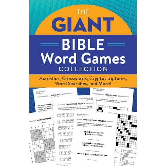 Pre-Owned The Giant Bible Word Games Collection: Acrostics, Crosswords, Cryptoscriptures, Word Searches, and More! (Paperback) 1643528866 9781643528861