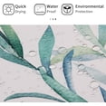 thumbnail image 5 of Long Shower Curtain 72 x 78, Green Plant Leaves Tall Shower Curtain, Spring Watercolor Eucalyptus Leaf Botanical Waterproof Fabric Shower Curtain for Bathroom Decor, 5 of 6