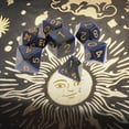 thumbnail image 4 of 7 Unids / set Dados de Numeración Lateral Múltiple para MTG DND RPG Juego de Azul negro Zulema Dados de juego de mesa, 4 of 8