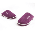 thumbnail image 3 of Fuzzy Slippers for Women Men Memory Foam Winter House Shoes, Tekcoo Slip-On Indoor Comfy Women's Slippers with Non-Slip Sole (Purple, Size 6.5-7), 3 of 11