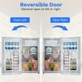 thumbnail image 4 of Tookss Réfrigérateur Portatif à Porte Simple de 3,2 Pi3 110 V-91 L Réfrigérateur Réversible avec 5 Thermostats Réglables et Lumière DEL, 4 of 6