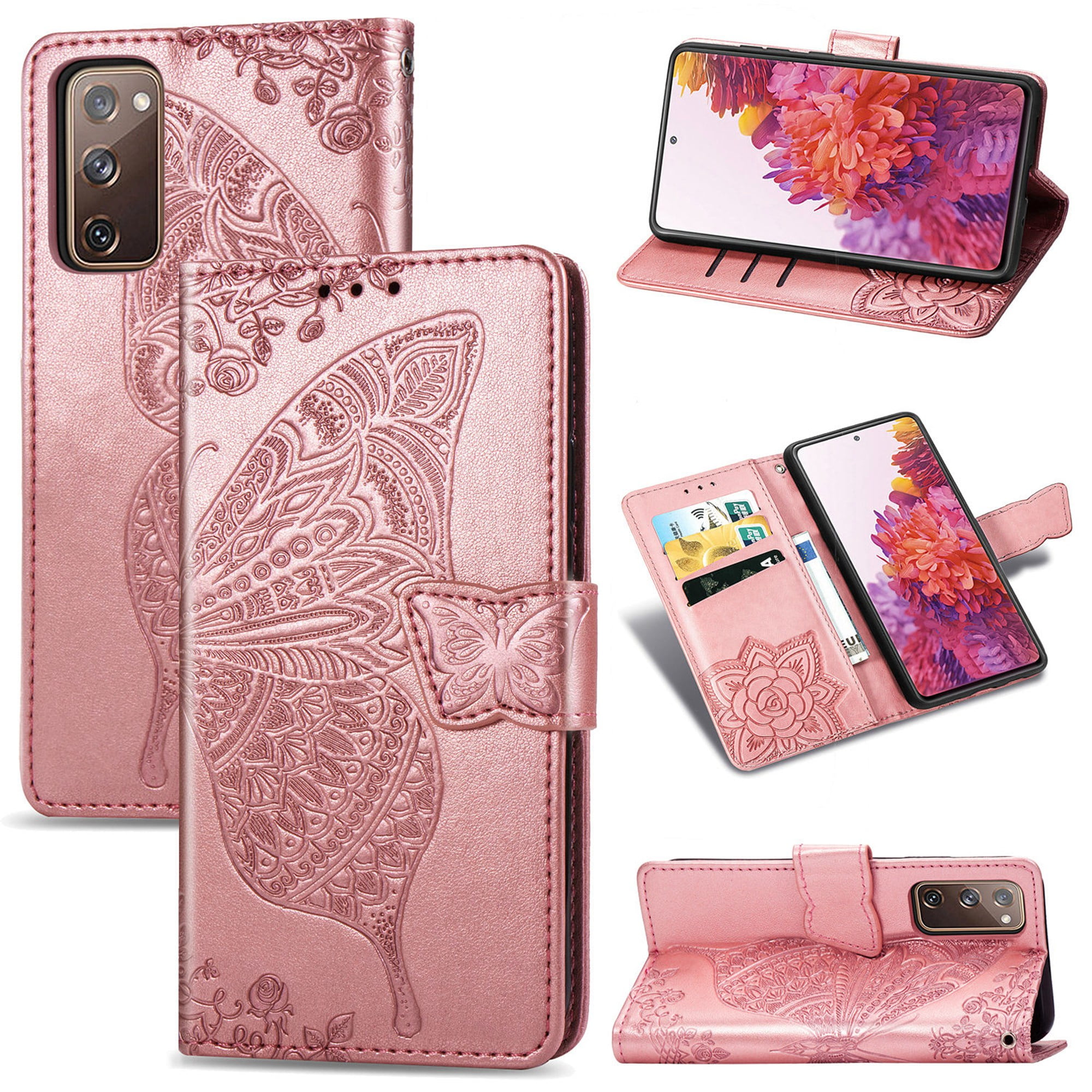 Dteck Case for Samsung Galaxy S20 FE(6.5 inches),Butterfly Patterned
