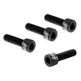 thumbnail image 2 of 4 unids carretera bicicleta manillar husillo tornillo aleación de aluminio m5 * 17mm pernos negro Sunnimix Tornillos de vástago de bicicleta, 2 of 8