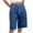 Dark Blue, variant on Kaemgyyd Jean Shorts Womens Baggy Button Waisted Stretchy Bermuda Shorts Streetwear Trendy Knee Length Wide Leg Casual Denim Shorts