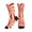 2 Black-2, variant on Men's Red White Abstract Striped Novelty Athletic Socks Women's Digital Printing Funky Patterned Crew Socks