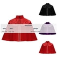 thumbnail image 3 of hoksml Lace Collar Velvet Short Cape Gothic Vampire Cloak Halloween Cosplay Shawl for Party Dress Up Role Play Themed, 3 of 7