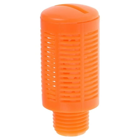 Plastic Pneumatic Muffler Exhaust Air Line  1/4 PT Orange 10pcs