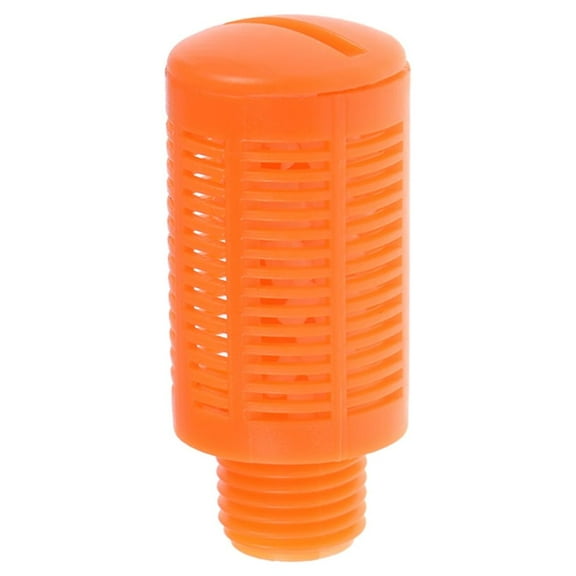 Plastic Pneumatic Muffler Exhaust Air Line  1/4 PT Orange 10pcs