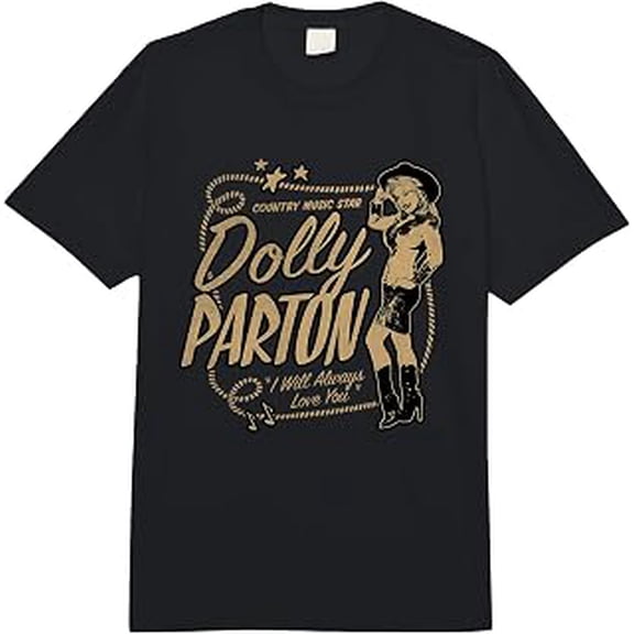 Dolly Country Music Star Vintage Portrait T-Shirt