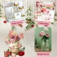 thumbnail image 5 of 26Pcs Flower Cake Toppers Butterfly Cake Decoration Acrylic Art Lady Face Cake Toppers Artificial Purple Pink Flowers for Women Birthday Wedding Party, 5 of 6