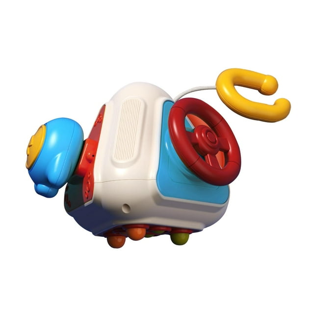 Cubo ocupado para bebés, juguete sensorial, cubo de actividades, habilidades motoras finas, juguete Montessori para niños y niñas, regalo para niños cuatro lados