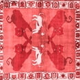 thumbnail image 1 of Ahgly Company Indoor Square Persian Red Traditional Area Rugs, 8' Square, 1 of 4