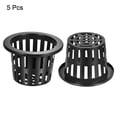 thumbnail image 3 of Uxcell Garden Slotted Mesh Cups Hydroponic Net Pots Plastic 5 Inch, Suitable for Planting, Black 5pcs, 3 of 5
