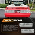 thumbnail image 2 of 2PCS Clear Lens Rear Bumper Tail Light Rear Light Brake Lights Backup Lights Reverse Light Turn Signal Light For 1987 1988 1989 1990 1991 1992 1993 Ford Mustang No bulb/Socket Included, 2 of 7