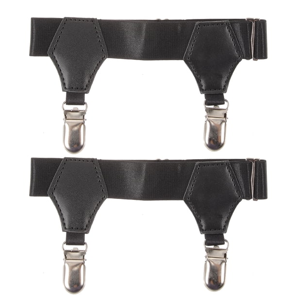 BRIGHTFUFU 2 uds. Abrazadera para calcetines, sujetador fijo para calcetines, correa de liga para hombres, Clip para calcetines
