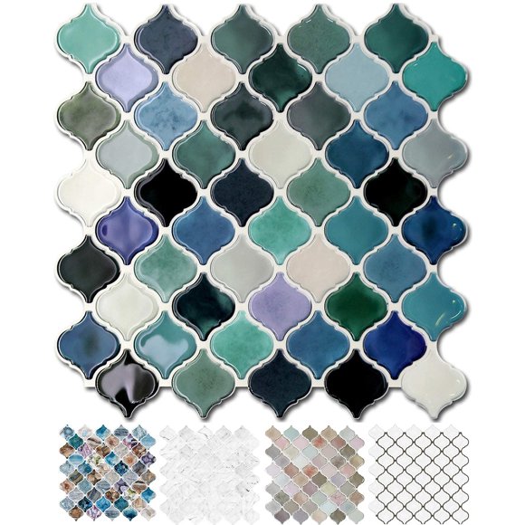 Lápiz antisalpicaduras STICKGOO, con forma de arabesco, color verde azulado, 10 unidades