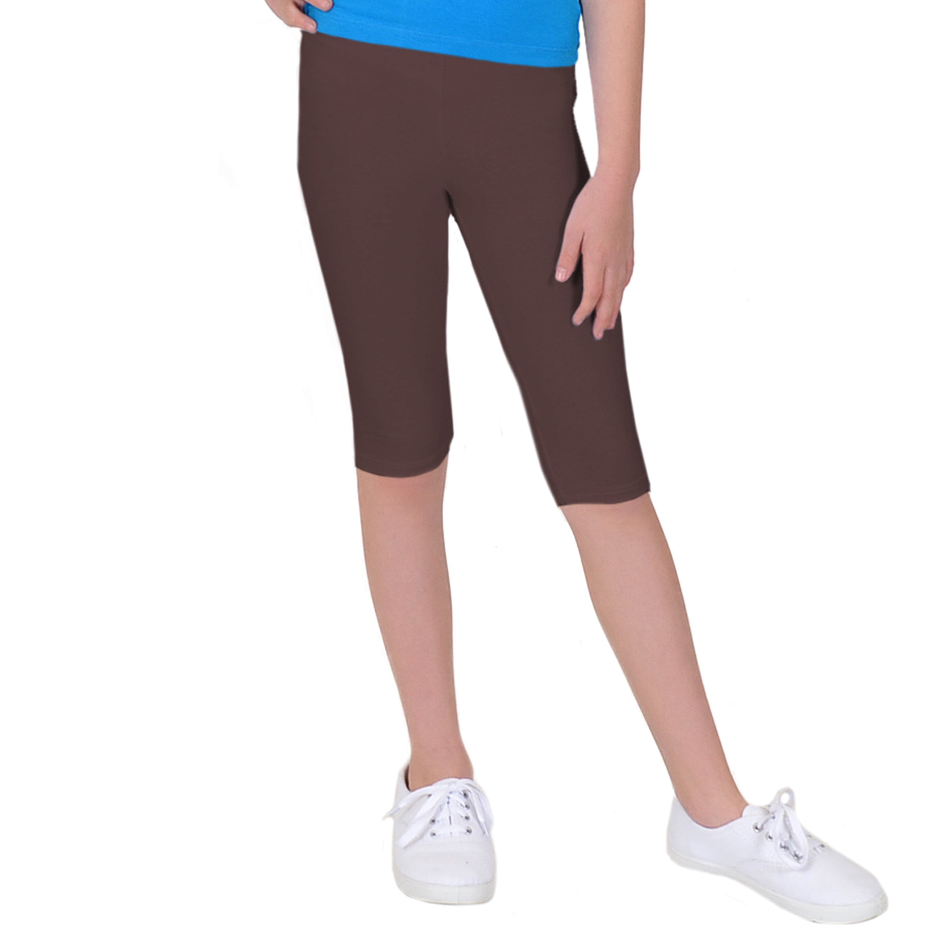 Toddler Girls Capri Stretchy Legging Any Occasion Pants Solid Color Size S M L