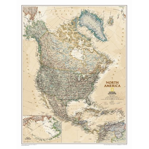 National Geographic Maps RE01020462 North America Executive