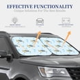 thumbnail image 4 of Salouo Cartoon Turtle Pattern Car Windshield Sun Shade Foldable | Front Windshield Shade for Sun, Heat and UV Rays | Interior Sun Protection-Medium, 4 of 6