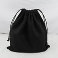 thumbnail image 3 of Canvas Drawstring Pouches, Canvas Fabric, Cloth Dust Bags for Storage, Packing, Black, 3 of 9