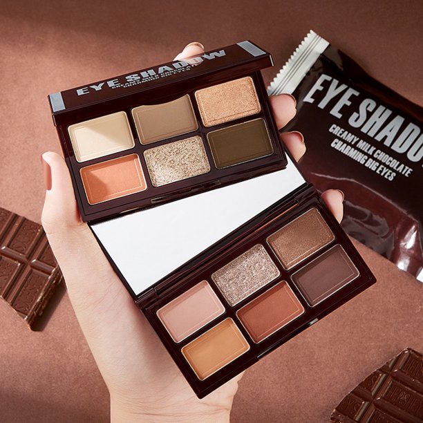 FLW Eyeshadow Palette Cosmetic EasyCleaning Soft Texture Portable