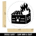 thumbnail image 2 of Sad Dumpster Fire Self-Inking Rubber Stamp Ink Stamper - Red Ink - Mini 1/2 Inch, 2 of 7