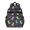 Space Dinosaur Pattern, variant on White Cartoon Dinosaurs Leaves Footprints Cute School Backpack Bag for School with Padded Back and Adjustable Shoulder Straps 15.25"x11.5"x5.25"