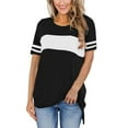 thumbnail image 3 of Ladies‘ Summer Explosive Color  Neck Loose Short-sleeved T-shirt, 3 of 7