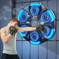 thumbnail image 3 of Music Boxing Machine, Smart Bluetooth Boxing Machine with Gloves, Wall Mounted Music Punching Trainer for Kids Adult, Electronic Workout Punching Machine, 9 Modes & 9 Speeds (Black), 3 of 9
