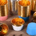 thumbnail image 3 of White100 PCS50/100pcs Papel de aluminio Cupcake Paper Cupcake Liner Tazas para hornear Muffin Cupcake Paper, 3 of 4
