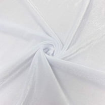 DECORATIVE SILK INC. Polyester Stretch Velvet Fabric 60" inches Wide By the Yard( White )