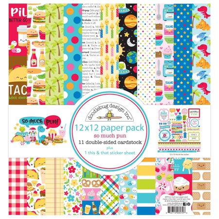 - 6070 Paper Crafts, Multi, The perfect start to your next scrapbooking project! This package contains eleven 12x12 inch double-sided sheets with a different.., By DOODLEBUG