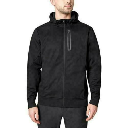 Mondetta Men's Full Zip Hooded Active Jacket Black Size S