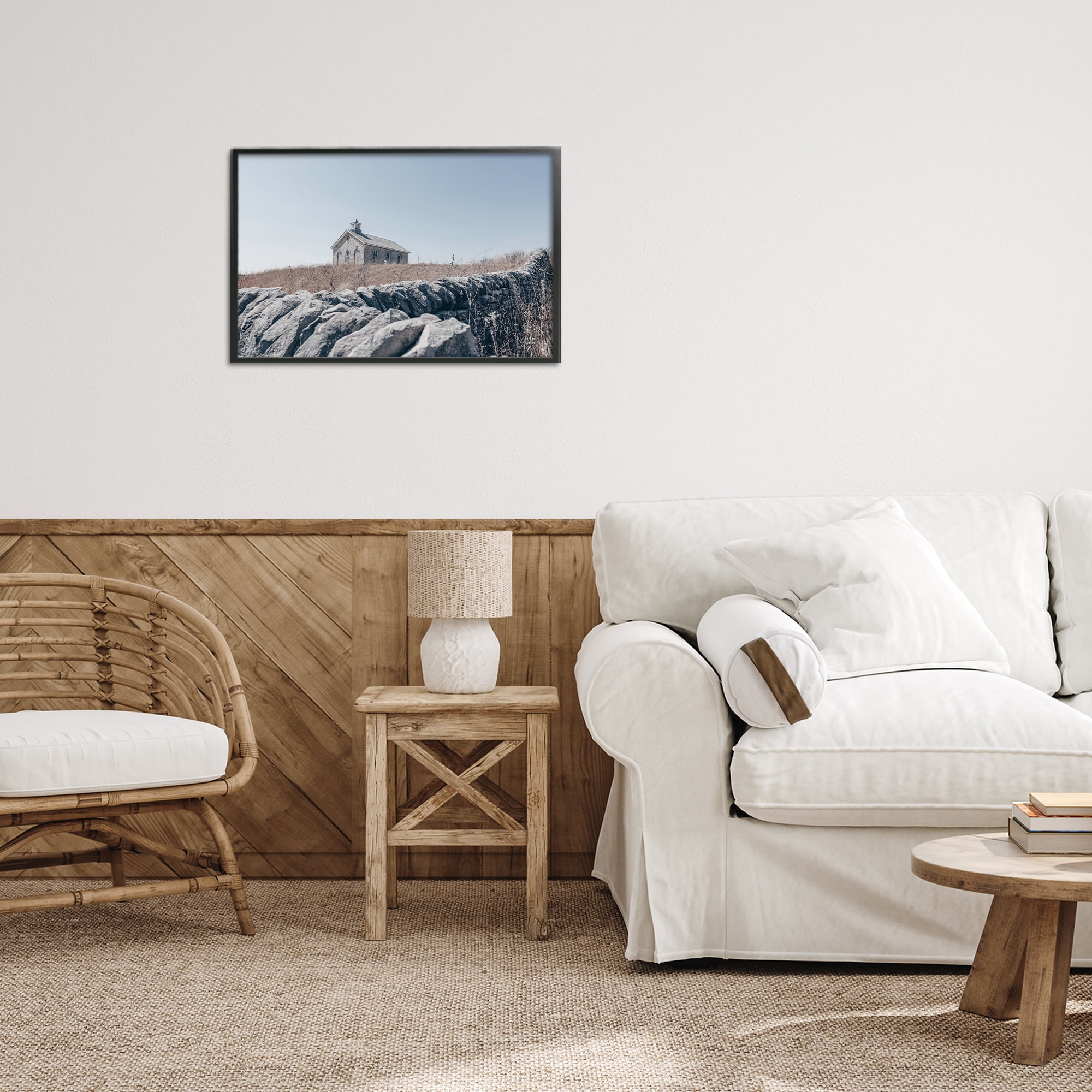 Stupell Industries One Room Schoolhouse Black Framed Giclee Art, design by Nathan Larson