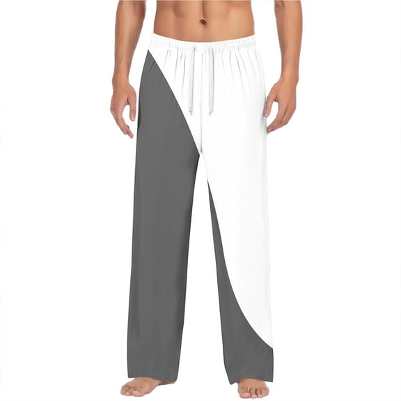 Generic Men's Lightweight Sweatpants Quick Dry Workout Athletic Travel Pant Color Block Patchwork Elastic Waist Pants