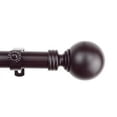 thumbnail image 3 of Contemporary Home Living 246" Satin Nickel Solid Contemporary Round Single Curtain Rod, 3 of 3