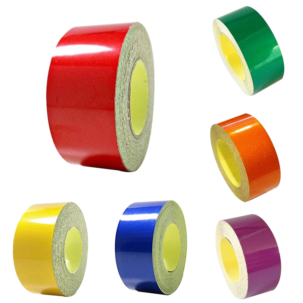 Details about   5M Yellow Reflective Stripe Sticker Tape Car Truck Body Self Adhesive Decal DIY