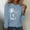 Light Blue#1, variant on Viikei Womens Long Sleeve Shirts,Fashion Women's Comfortable Round-Neck Long Sleeve Casual T-shirt Blouse Navy S