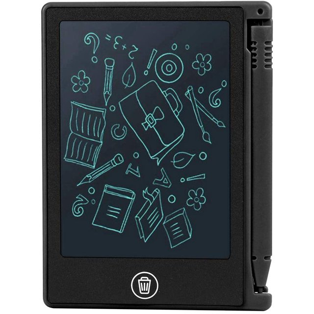 LCD Writings Pads, 4.5Inch Writing Tablet Kids Drawing Board Pad Digital Notepad Drawing Gift for Children Kids Adults Memo List Reminder Note School Home Office(Black)