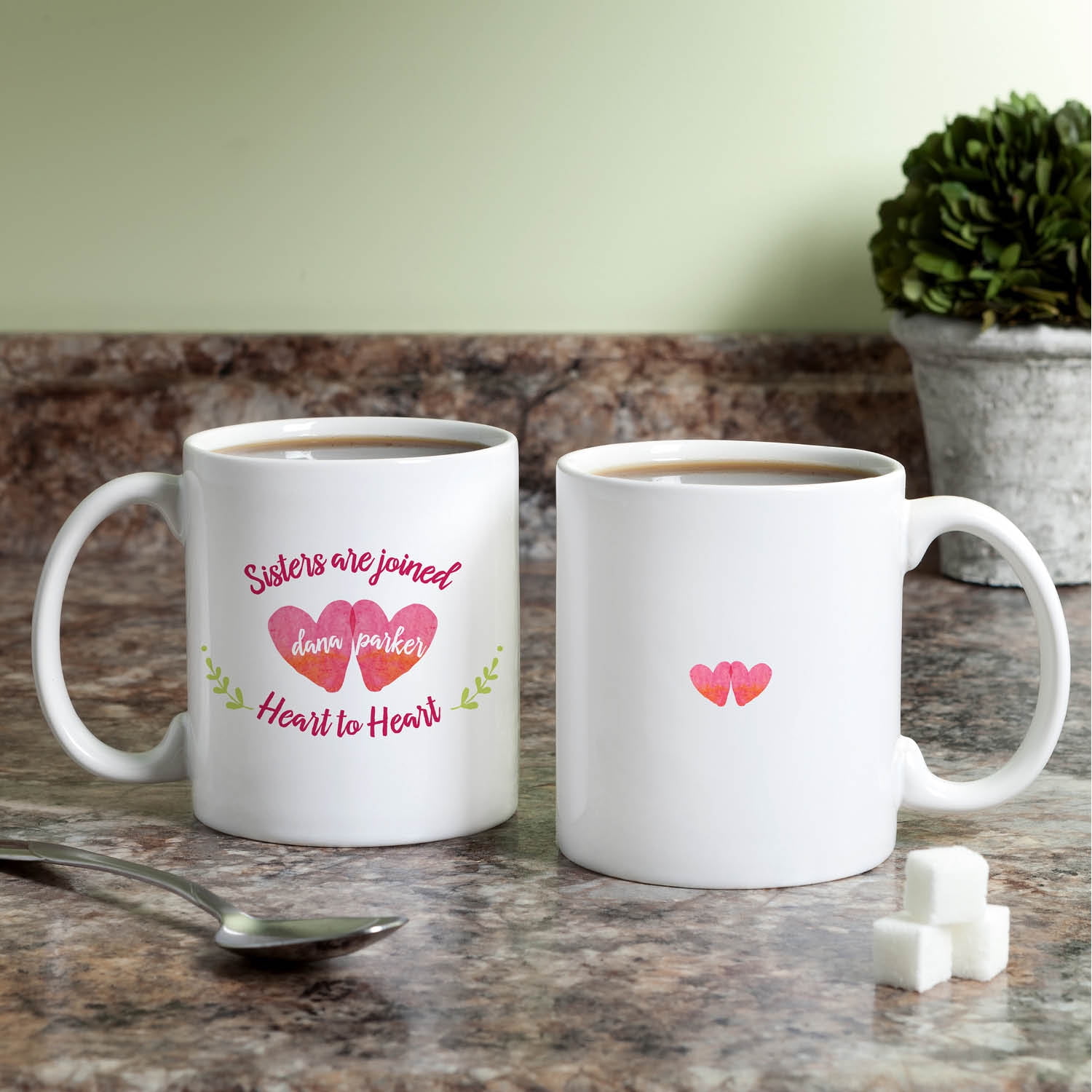 Two Sisters Personalized Coffee Mug