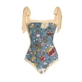 thumbnail image 2 of Traje de baño de playa Mujer con cordones y vestido para deportes acuáticos (S) Amarillo 2 piezas Likrtyny Para estrenar, 2 of 8
