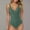 Green#7, variant on pstuiky Women's Swimwear, Women Solid Ruched Criss Cross V Neck Bathing Suit Tummy Control One Piece Swimsuit Blackless Swimwear for Women Womens Swimsuits Tankini Army Green L