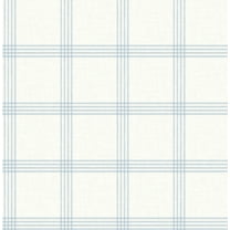 Chesapeake Twain Light Blue Plaid Wallpaper