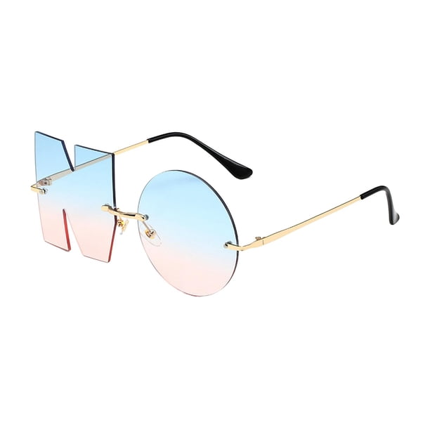 Gafas de sol sin letras Gafas ligeras y versátiles Gafas únicas Gafas de rosado jinwen Gafas de sol de mujer