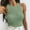 Army Green, variant on CheerKidz Women's V-Neck Three-Quarter Sleeve Top Summer Leisure Solid Color Fashion T-Shirt Party Playwear(Beige,S)