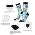 thumbnail image 4 of Balery Building Truck Calcetas Largas con Estampado para Hombre y Mujer – Suaves y Transpirables, Talla Única (US 5-11), 4 of 6