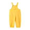 thumbnail image 6 of Girls Overalls Kids Adjustable Button Strap Sleeveless Jumpsuit Casual Loose One Piece Rompers with Pocket, 6 of 6